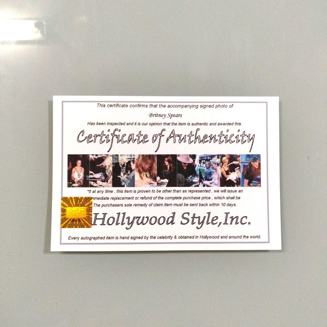 セール中…ブリトニー・スピアーズ直筆サイン入り2Lサイズ写真…