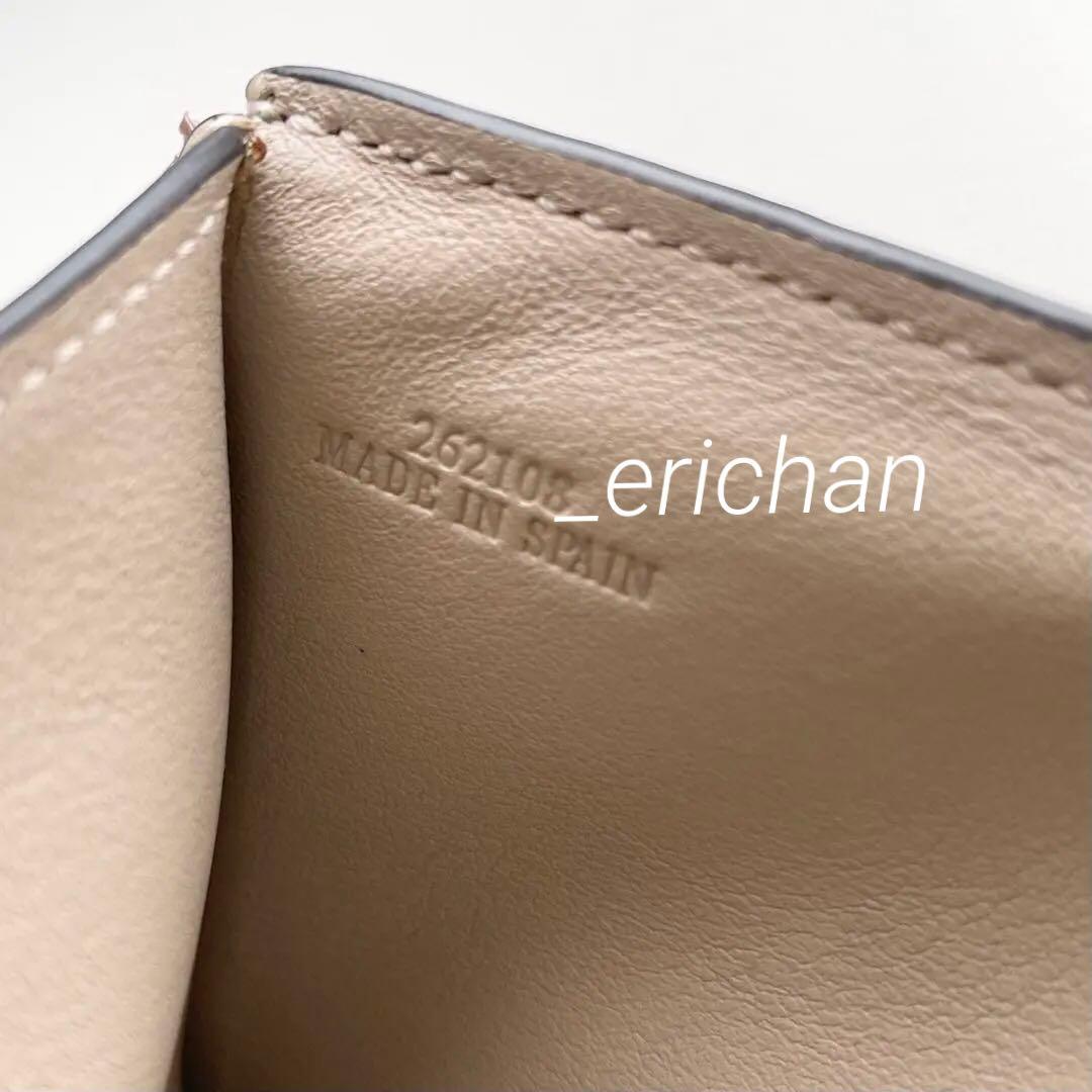 LOEWE ロエベ 三つ折り財布 バーティカル ウォレット グリーン ほぼ新品