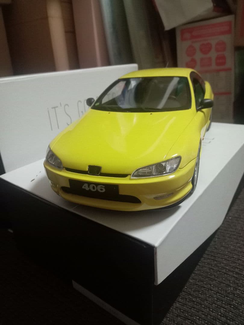槙*様 OttO mobile 1/18 プジョー 406 V6 クーペ（黄色）
