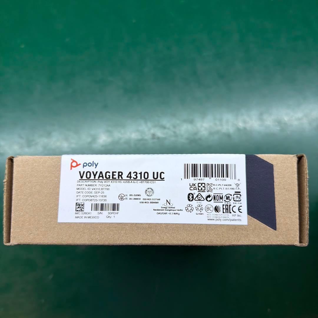 ヘッドホン POLY VOYAGER 4310 UC