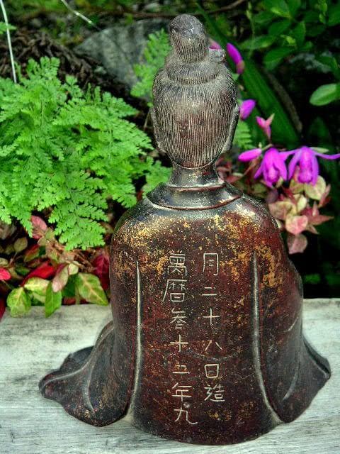 ♥鍍金　仏像　観音像　観音様　骨董　古玩　中国　レトロ　アンティーク