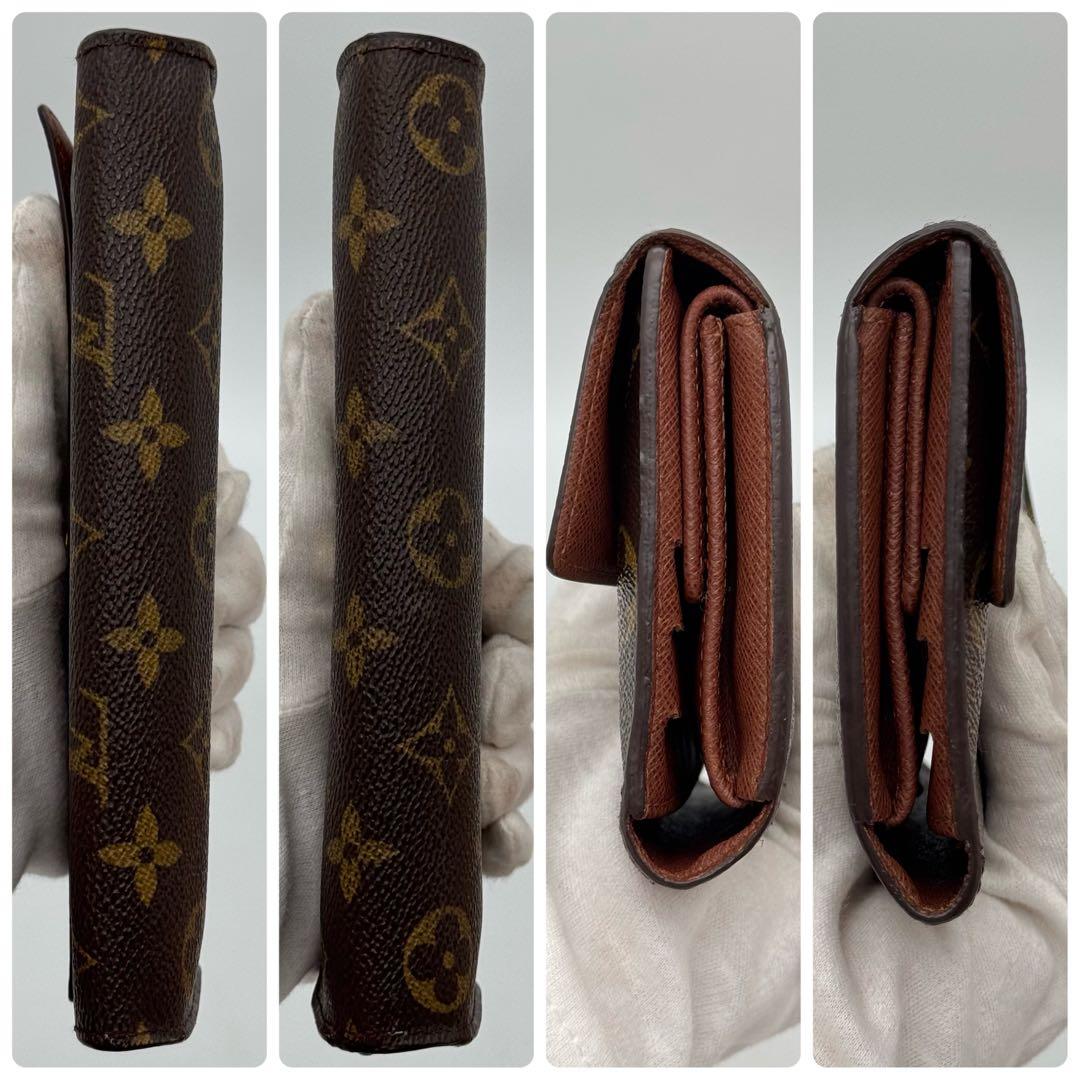 美品✨️ルイヴィトン　モノグラム　インターナショナル　三つ折り財布　wallet