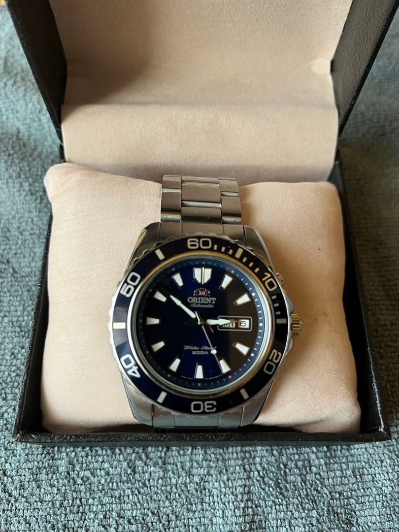 ORIENT 自動巻き 腕時計 ブルー