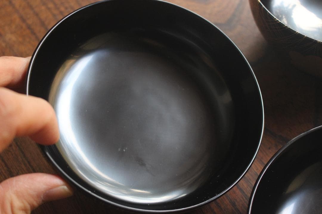 時代逸品！時代黒漆に極上松竹梅蒔絵の映える煮物椀2点（検輪島塗雑煮椀蒔絵椀