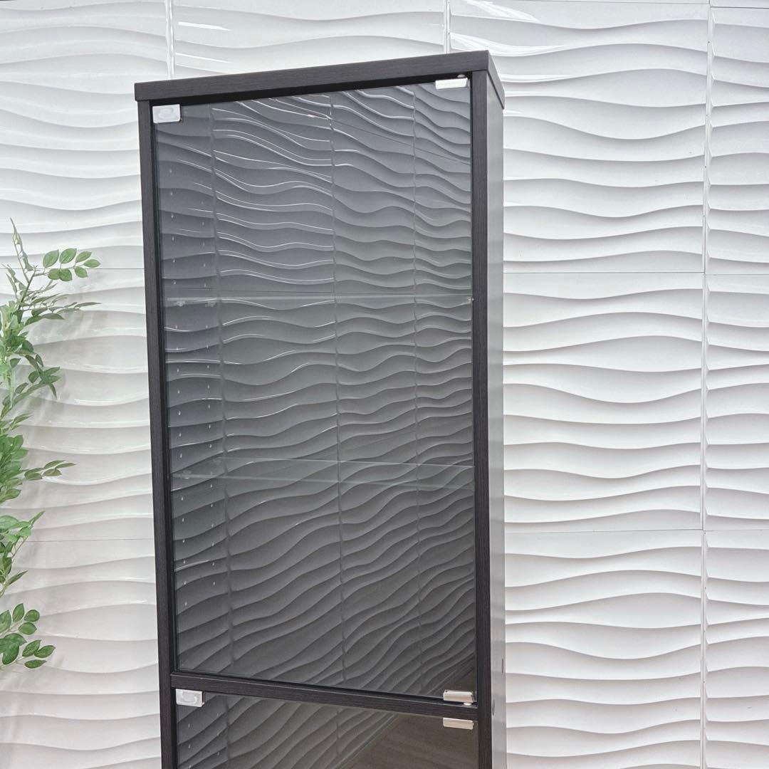 ⑤大阪府 神戸市 配達料無料！◇不二貿易◇ガラスコレクションケース◇ハイタイプ