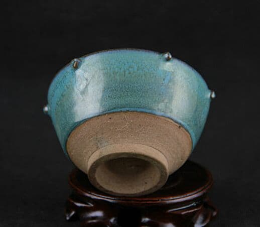 古磁器を模倣したオールハンド高温青花釉磁杯小碗古玩骨董復古置物コレクション