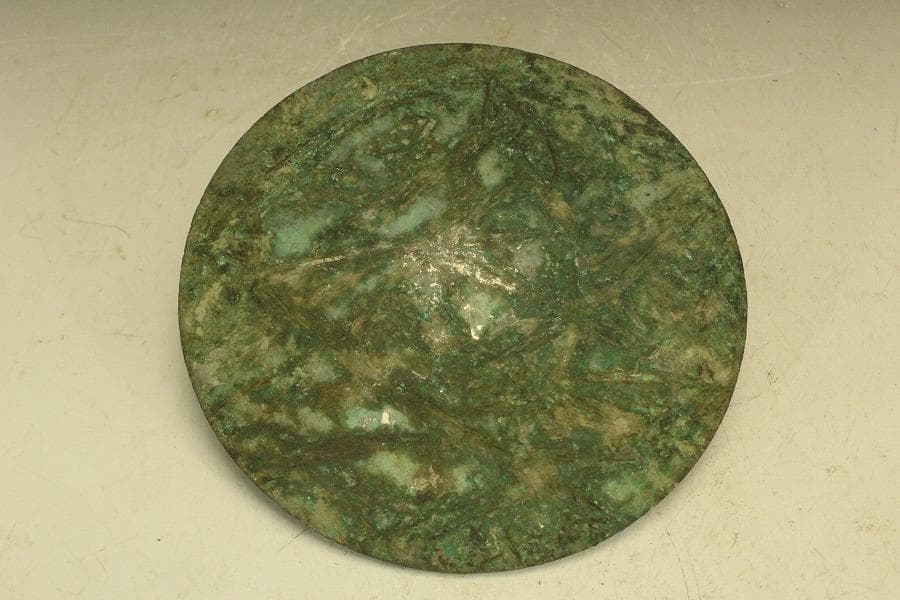 中国美術 青銅鏡 饕餮紋 時代物(HA506)