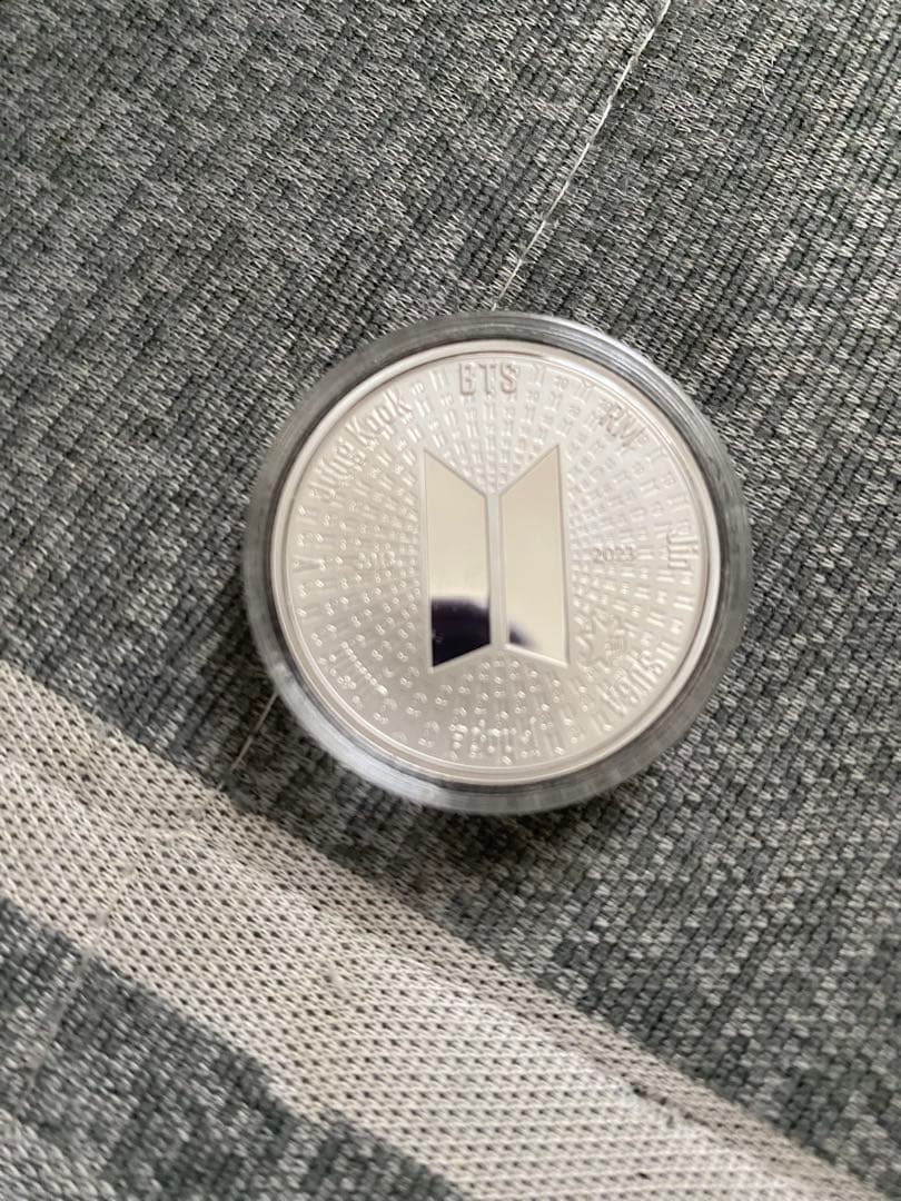 公式、新品、未使用、BTS 10周年 記念 メタル (シルバー 1/2オンス)