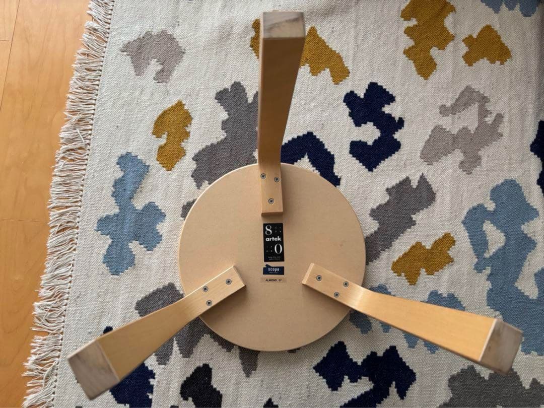 Artek Stool 60 3本脚 scope リノリウム アーモンド