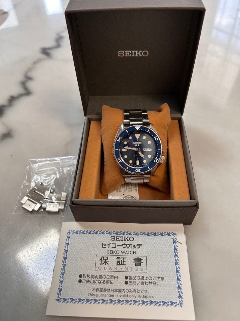 SEIKO5sports SBSA001自動巻き腕時計