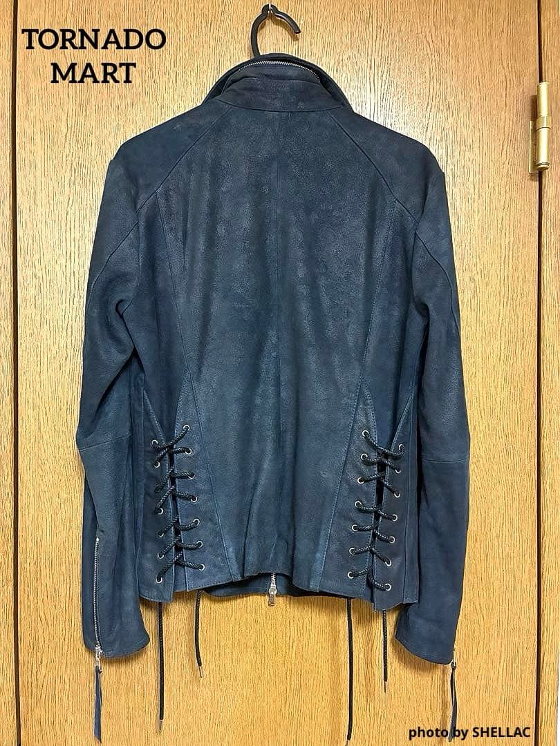 TORNADO MART ゴートスキン バックレースアップ ライダース