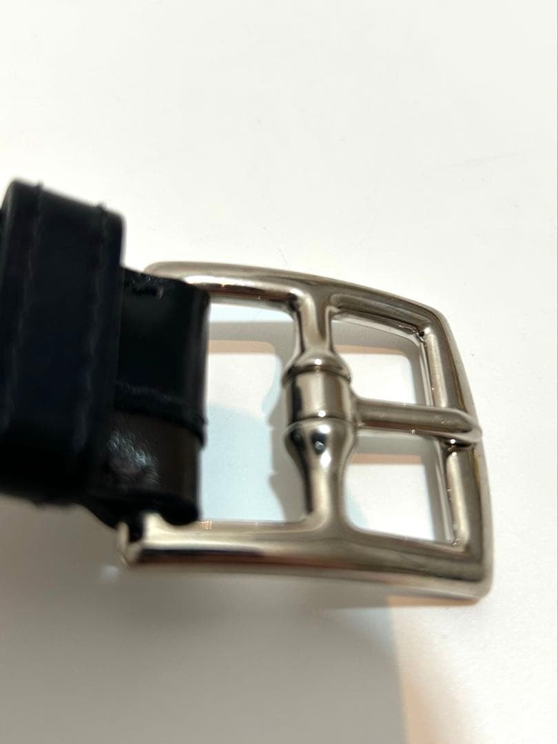 【美品】HERMES Etriviere レザー ブレスレット バングル