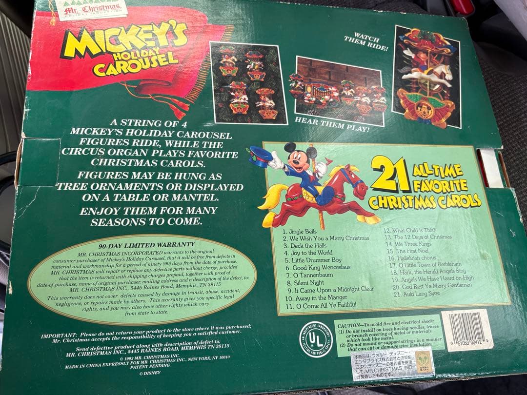値下げ中 ミッキーホリデーカルーセルDisneyディズニークリスマスオーナメント