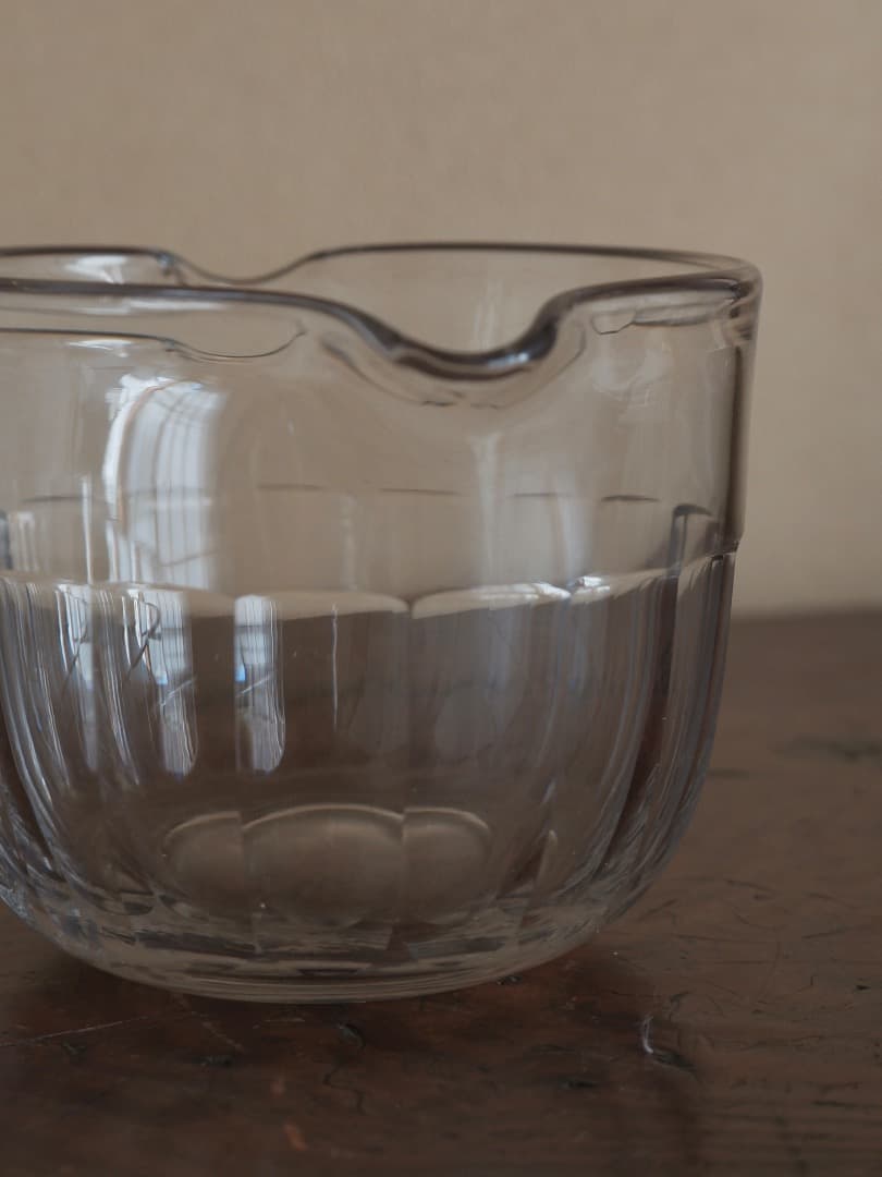 ギヤマン　杯洗　ガラス工芸　酒道具　茶道具　共箱　古道具　Q1834