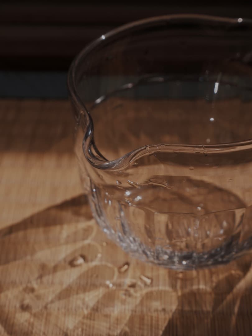 ギヤマン　杯洗　ガラス工芸　酒道具　茶道具　共箱　古道具　Q1834