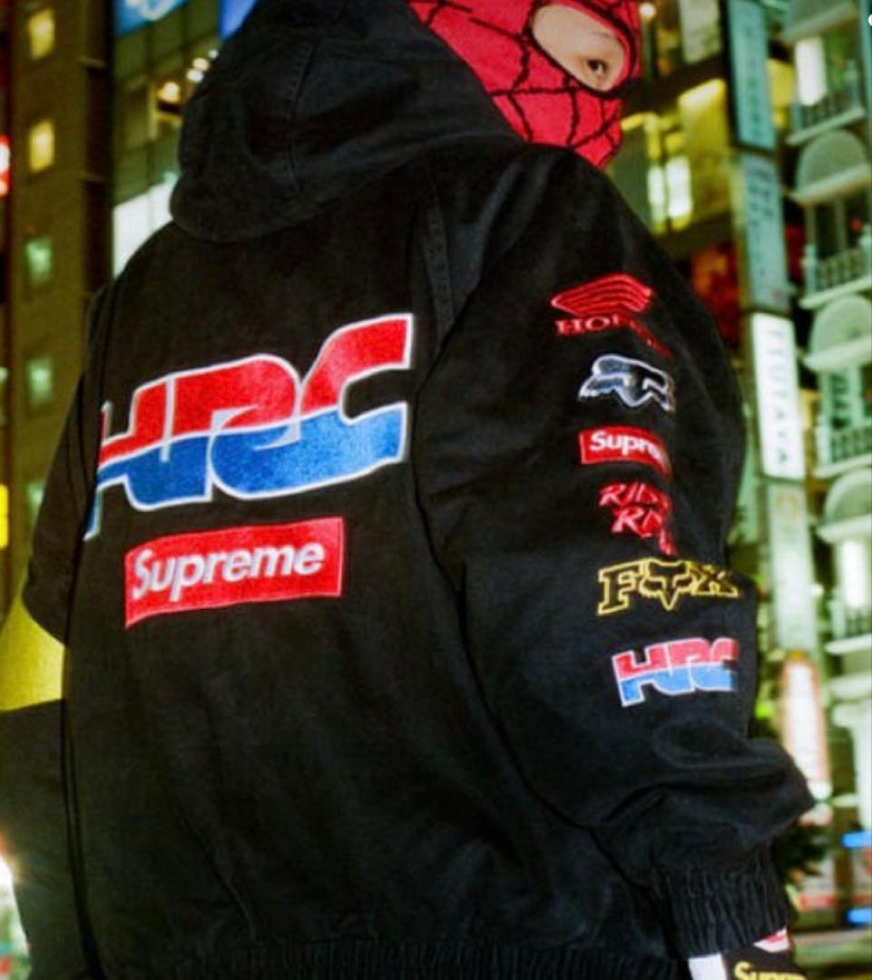 ジャケット・アウター supreme honda fox racingpuffyzipupjacket