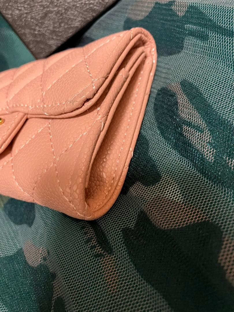 CHANEL 　ピンク 　キルティング 　ケース