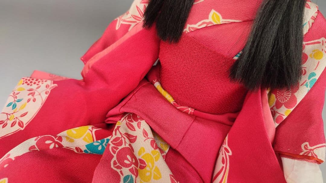 松乾斎東光作　12号すわり市松人形