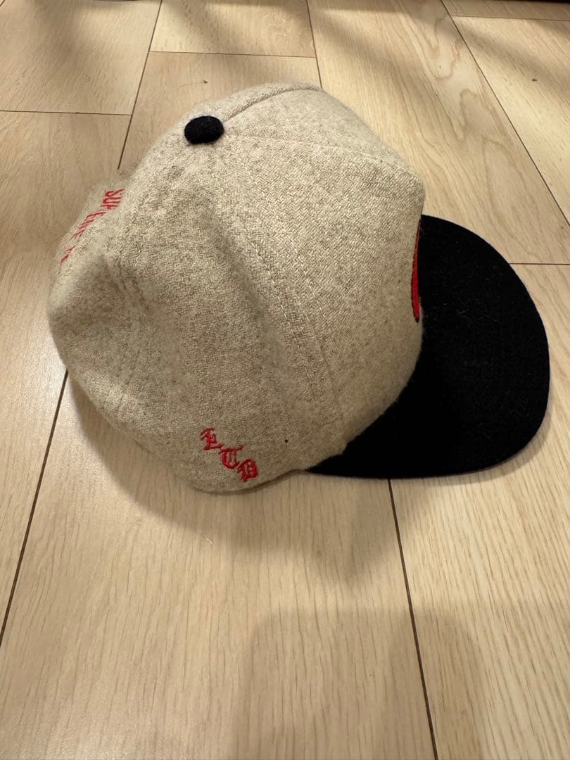Supreme ウールキャップ ベージュ/黒