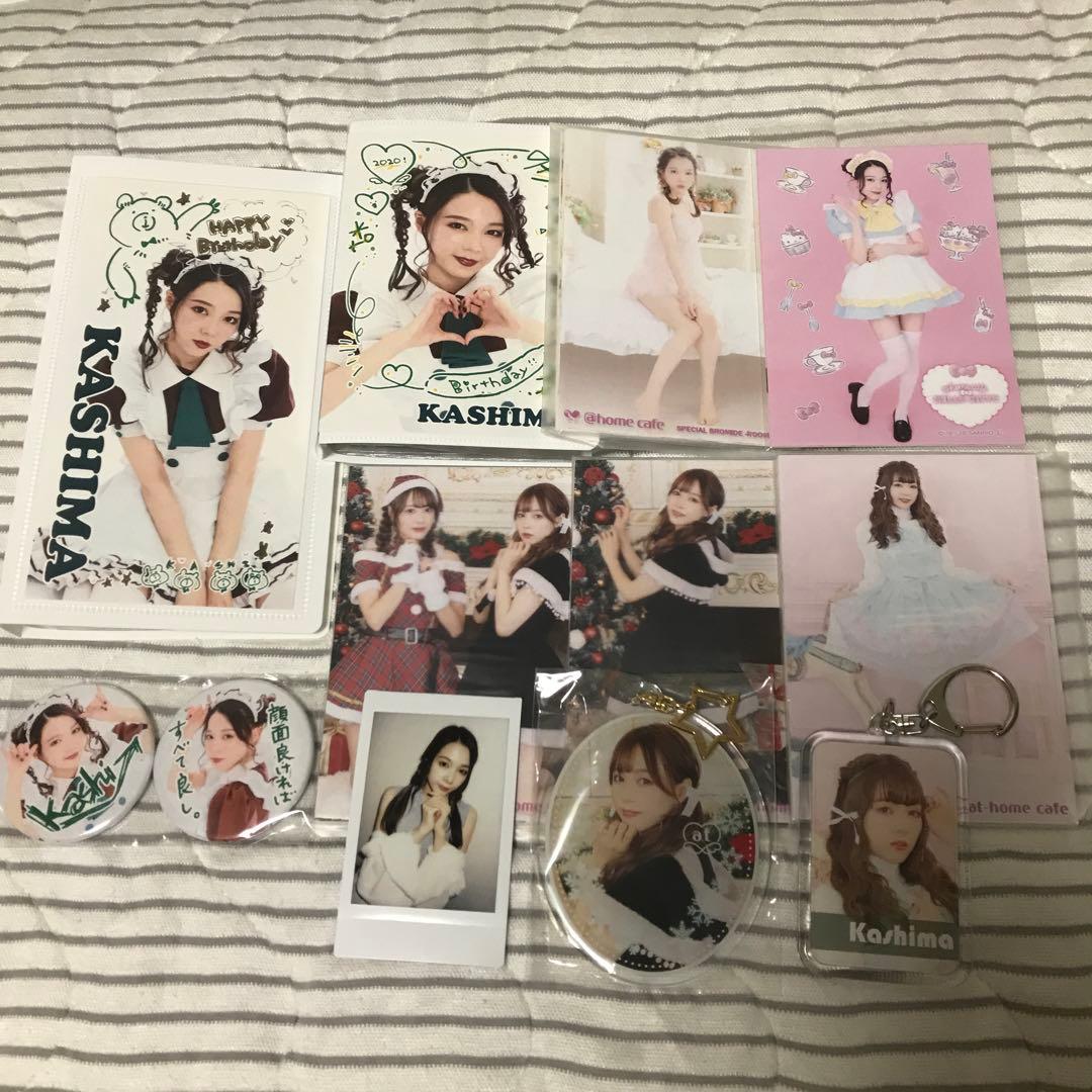 あっとほぉーむカフェ　かしま　フォトアルバム　キーホルダー　缶バッジ　ブロマイド