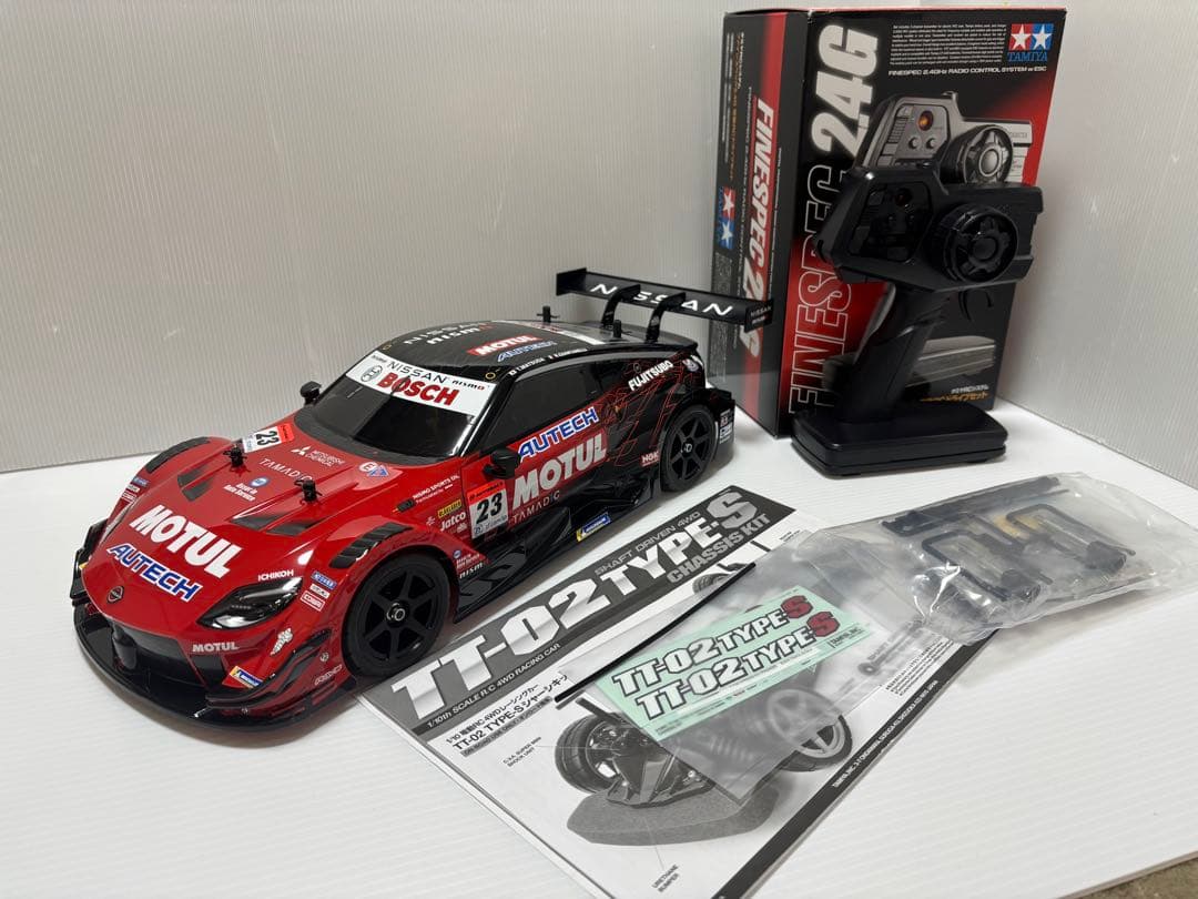 (未走行)タミヤ TT-02 TYPE-S モチュール オーテック Z プロポ付