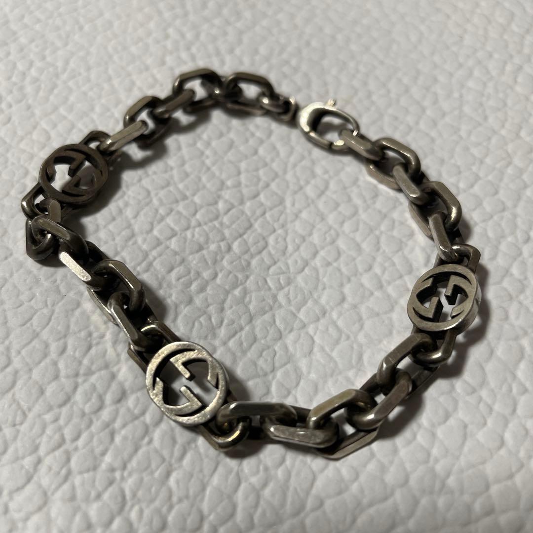 正規品　GUCCI　インターロッキング　ブレスレット　17号