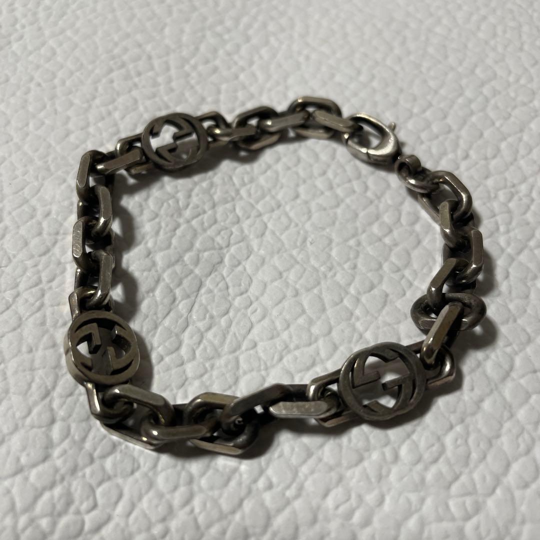 正規品　GUCCI　インターロッキング　ブレスレット　17号