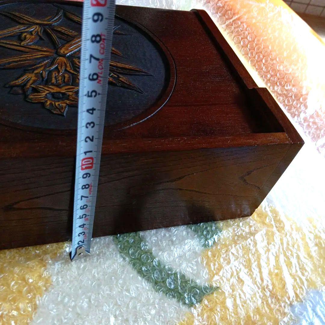 japan 長野県 上田農民美術　 二代目中村実　木彫物入れ