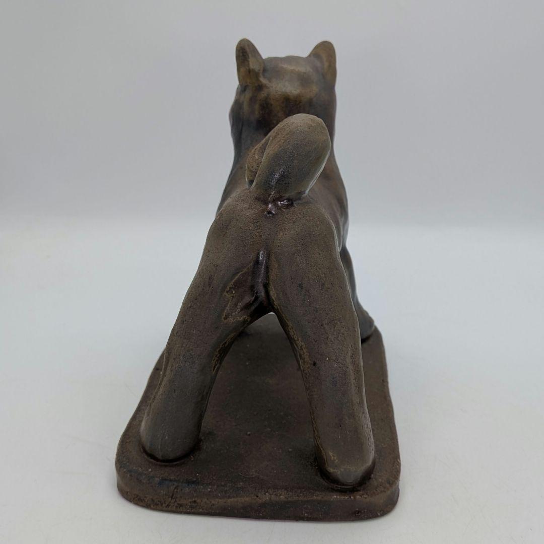 武用君彦 備前焼 干支置物「甲戌」 共箱共布栞 戌年 犬 イヌ 縁起物 dog