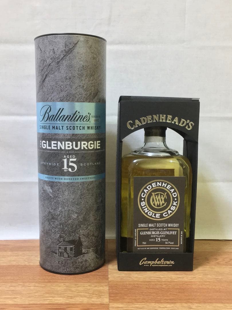 旧ボトル グレンバーギー15年&ケイデンヘッド グレンバーギー15年2004