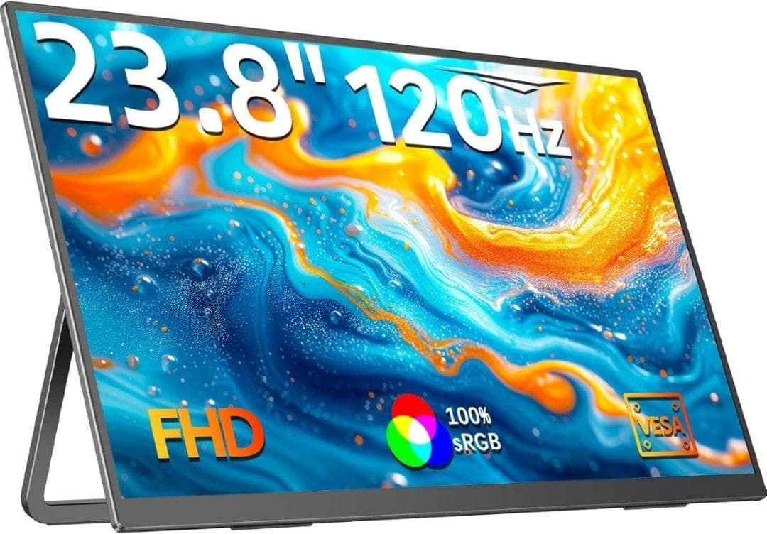 Newsoul モバイルモニター 23.8インチモバイルディスプレイ 120HZ