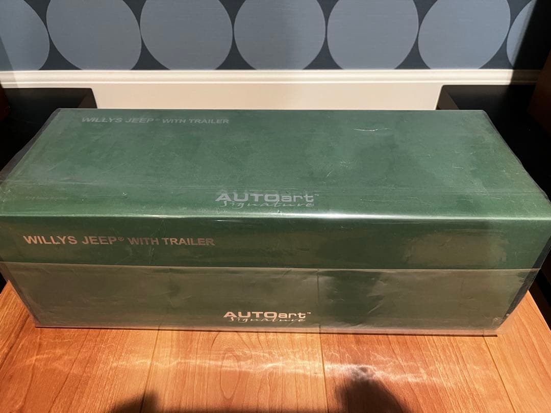 値下げオートアートWillys Jeep 1/18 ジープミニカートレーラー