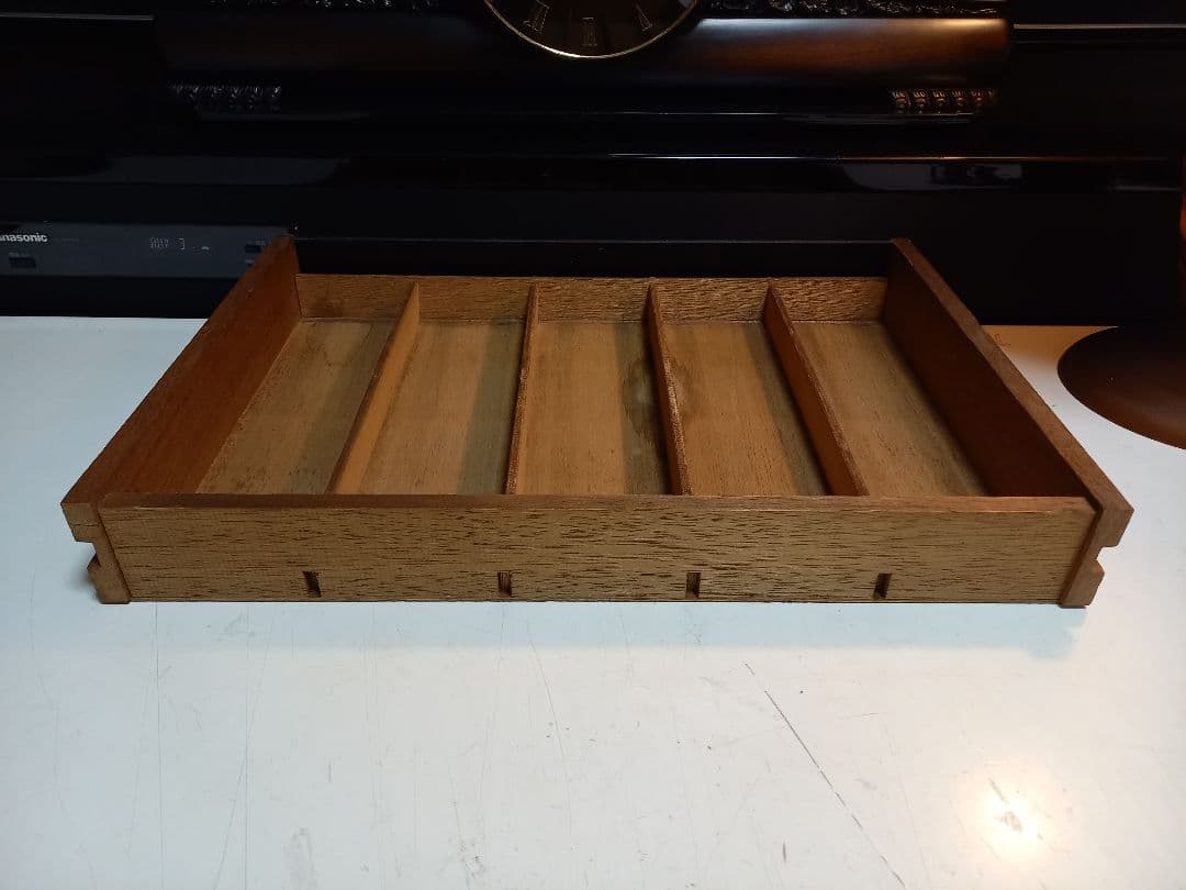 タイヤー印　ミラー　看板　付き　小物入れ　ディスプレイ　ケース　ウッド　トレー