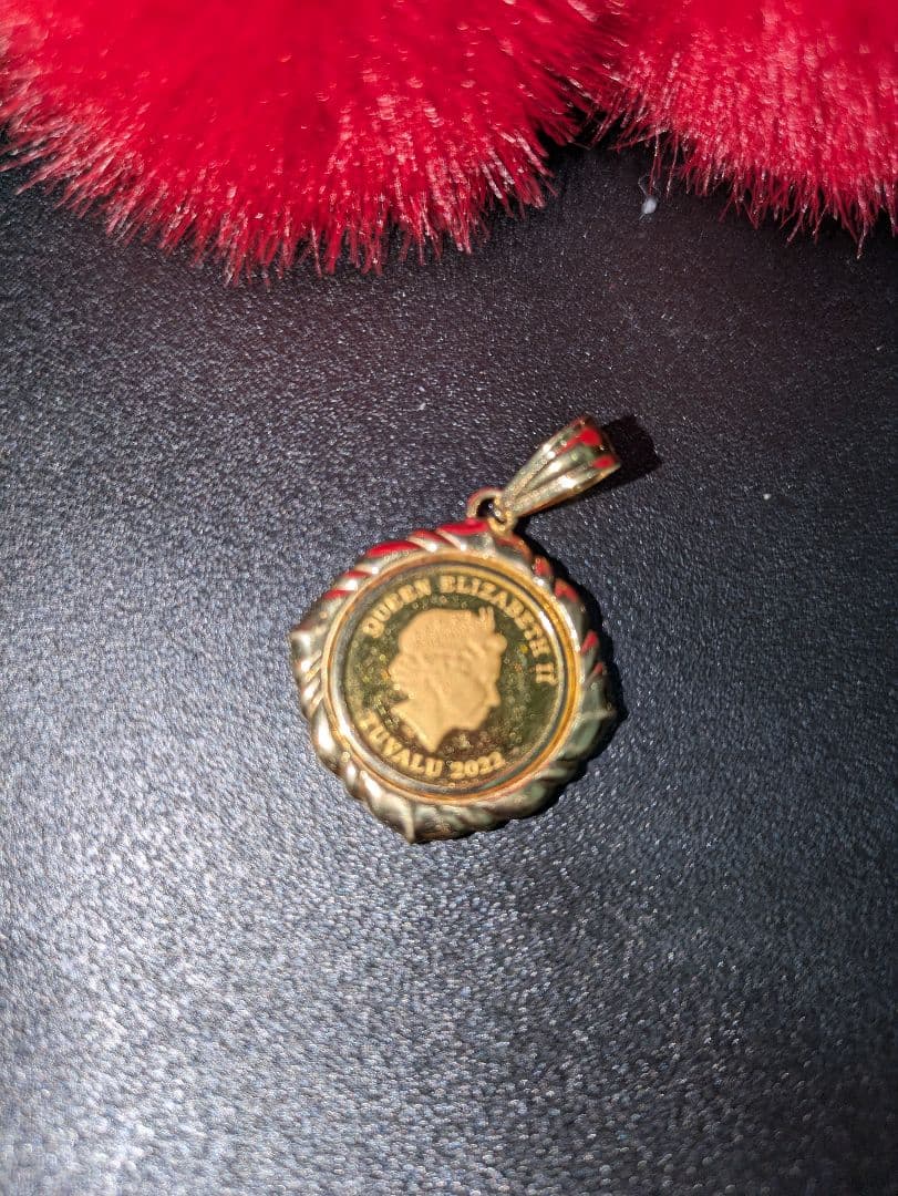 ツバル/ホース K24（純金　K24 1/10オンス、ペンダントのみ