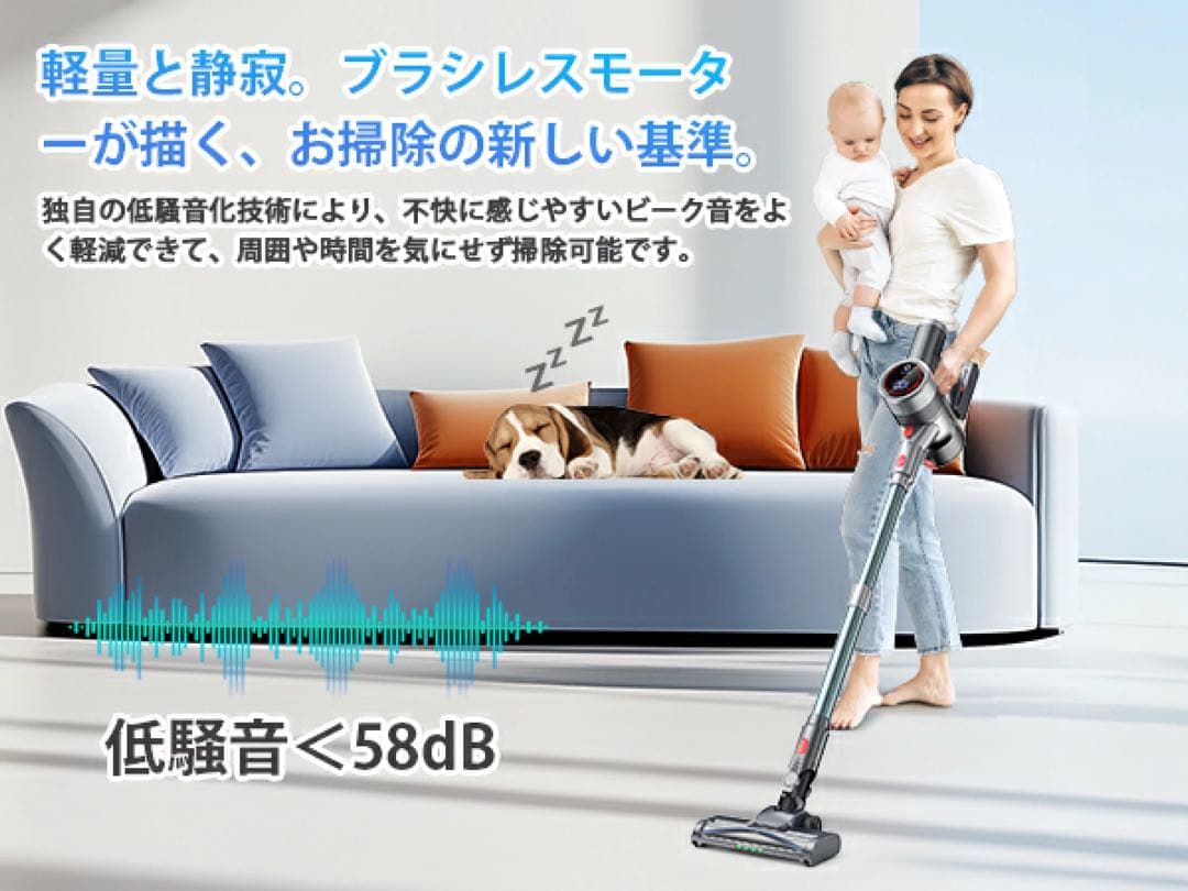 新品未使用⭐️LEDスティッククリーナー 65Kpa 楽天ランキング第1位商品