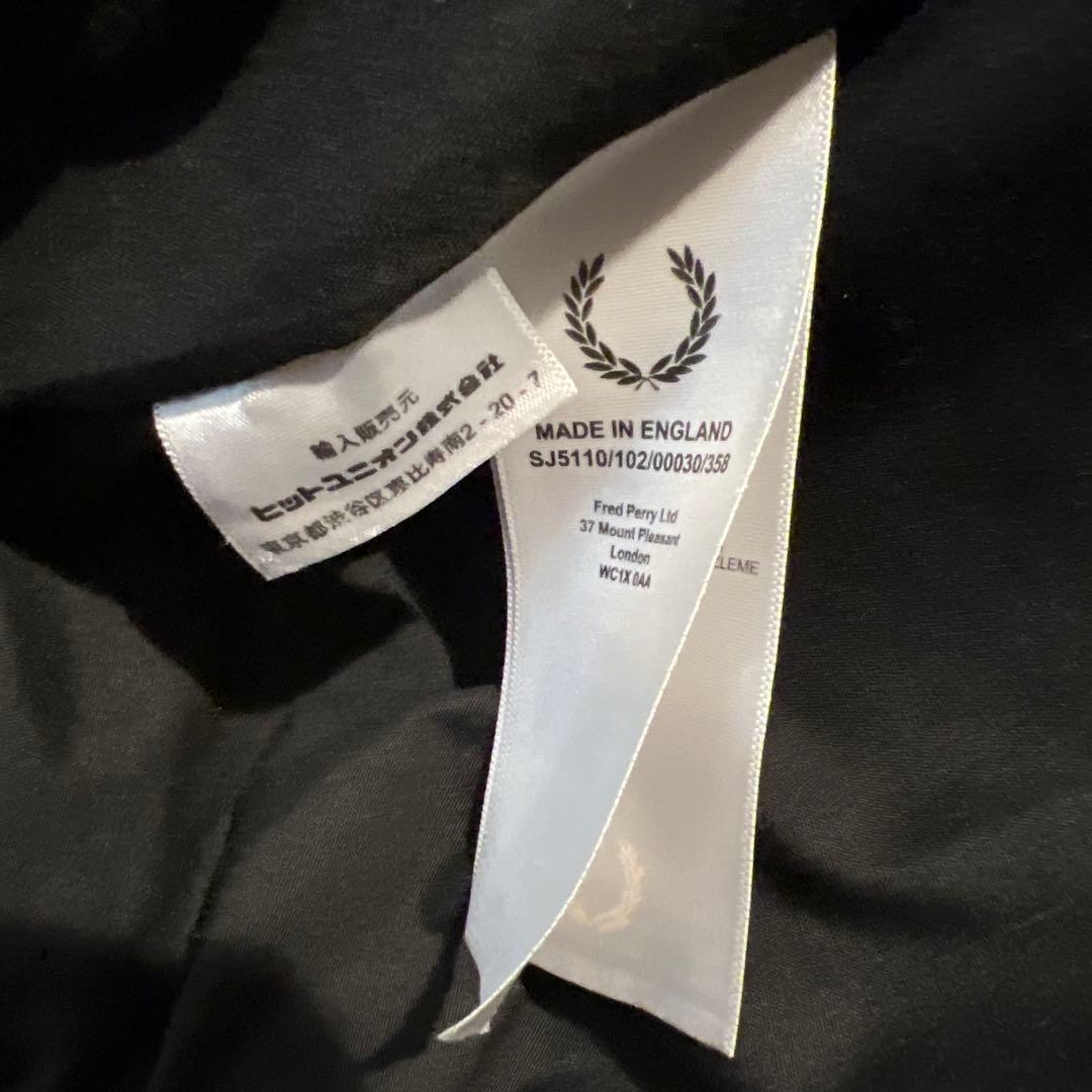 FRED PERRYイングランド製　ボンバージャケットブルゾン　フレッドペリー