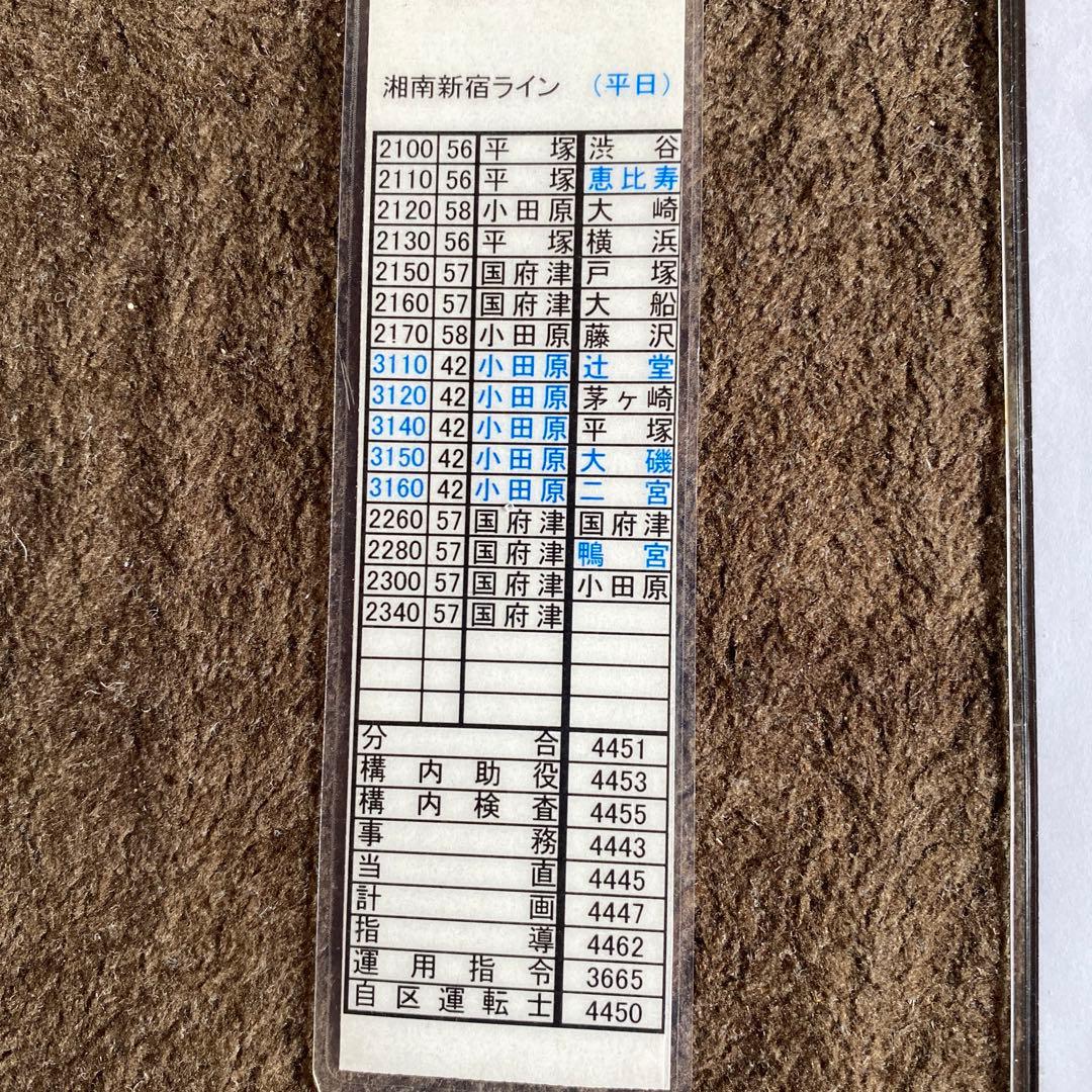 鉄道　スタフ？　時刻表？