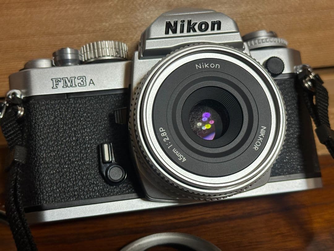 Nikon FM3A Silver & AI 45mm F2.8P 美品・動作品