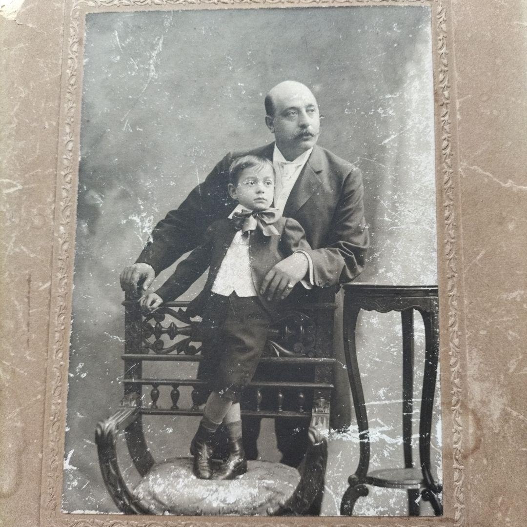 イタリアのアンティーク 肖像写真(1890年代後半～1900年代初頭？）