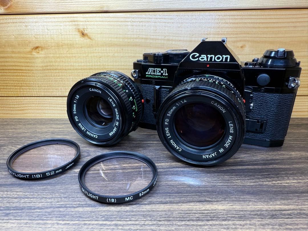 フィルムカメラ Canon AE-1 Program NEW FD 50mm f1.4 f1.8