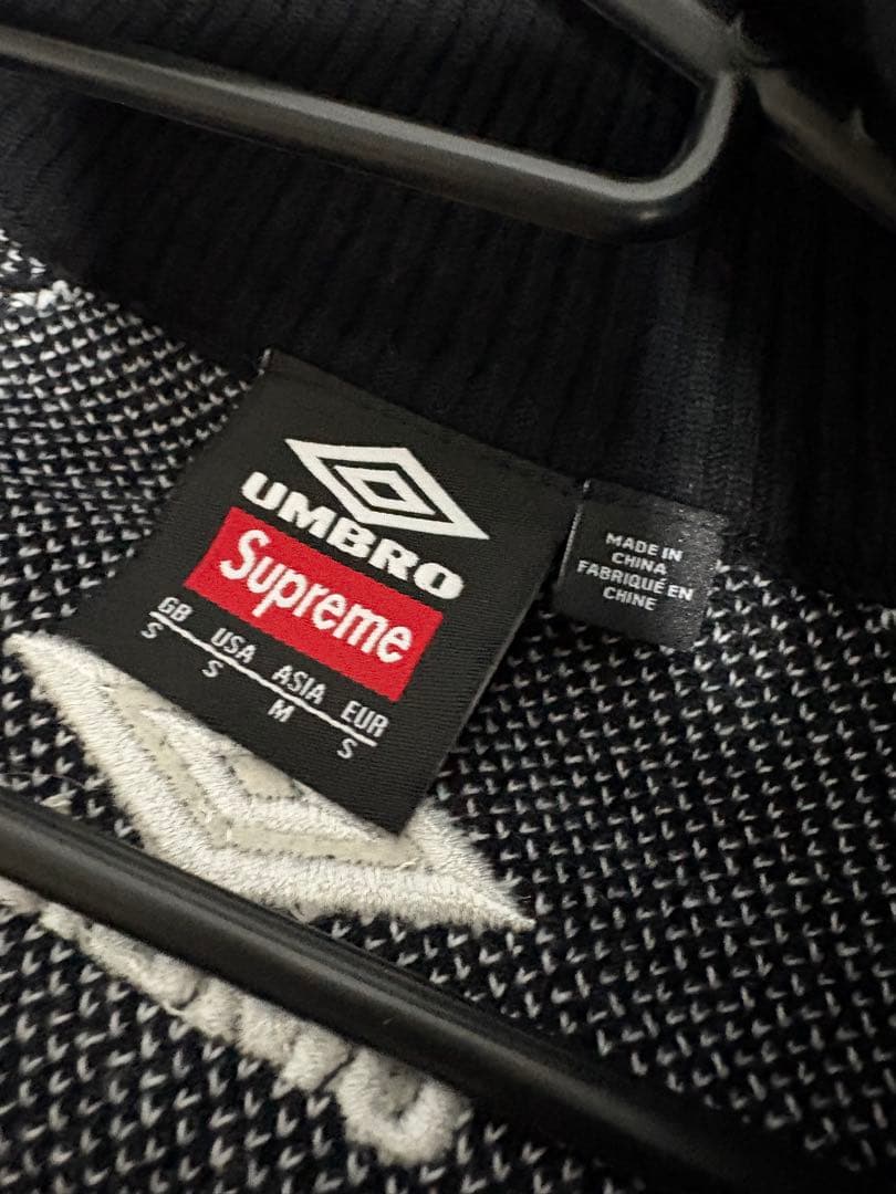 スケートボード Supreme x Umbro Zip Up Sweater \"Black\"