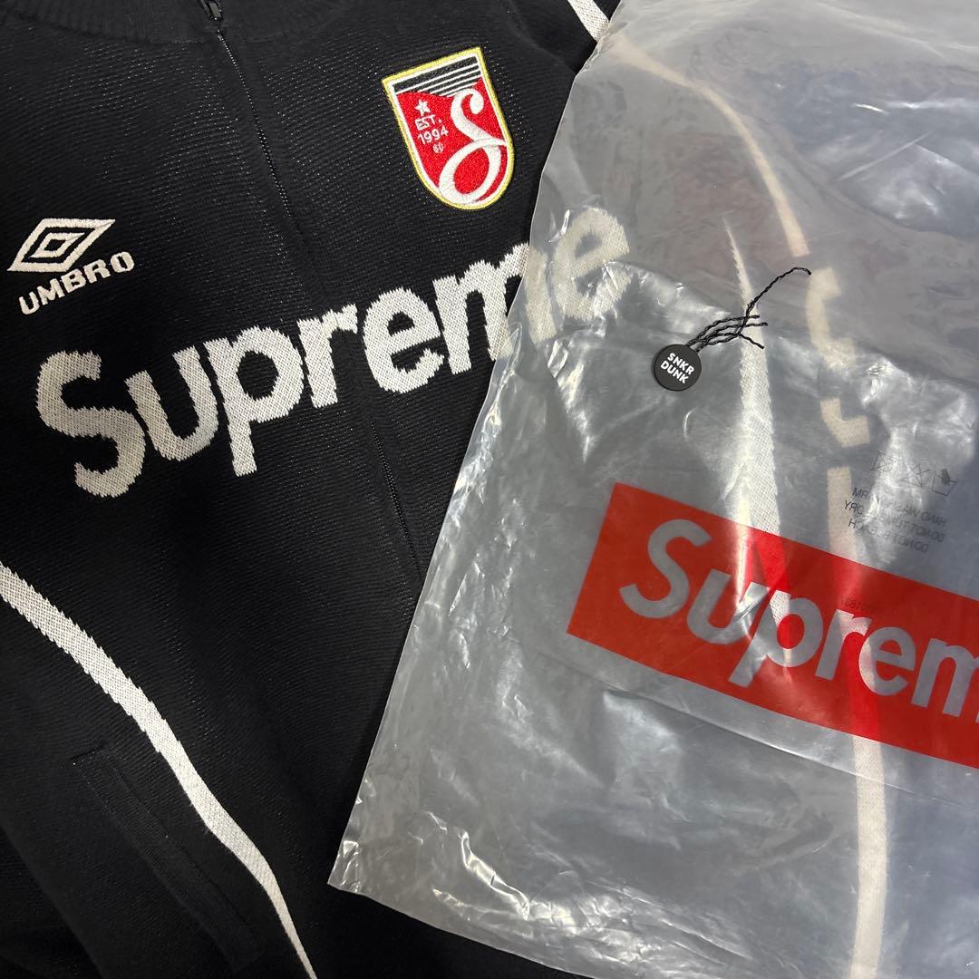 スケートボード Supreme x Umbro Zip Up Sweater \"Black\"