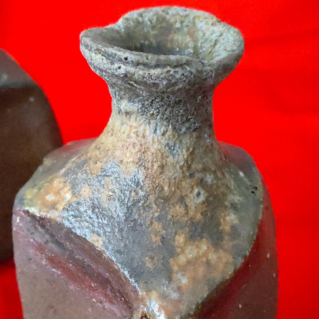 越前　組徳利　三客　西浦武