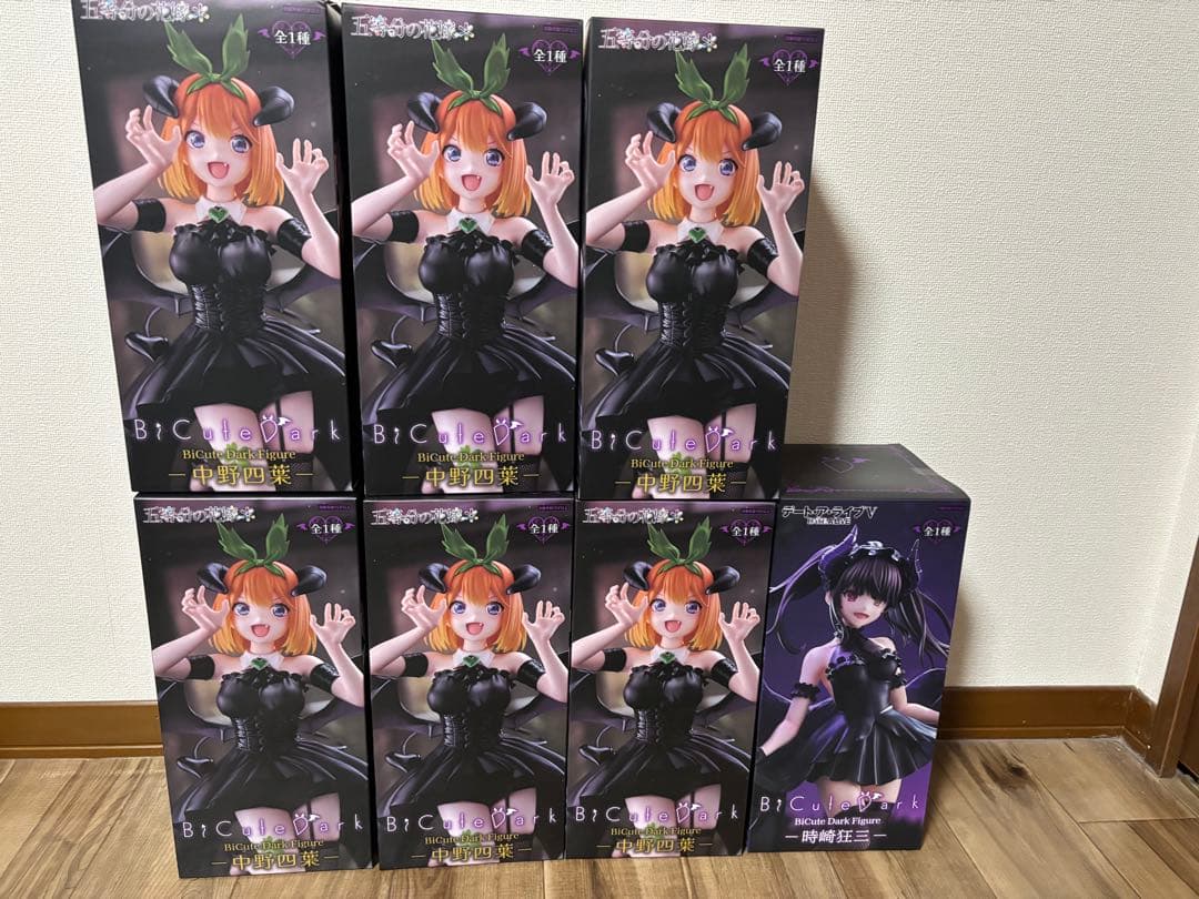 五等分の花嫁 Bicute Dark Figure 中野四葉 ×6 + 時崎狂三