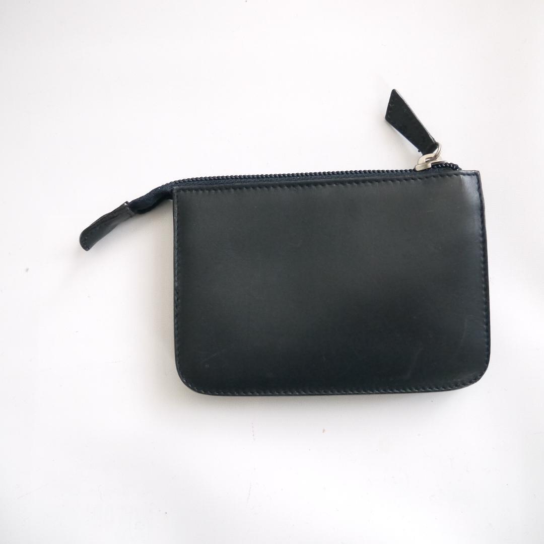 ✈大きめ ガンチーニ　フェラガモ　レザー　ケース　小銭入れ　キーリング　黒