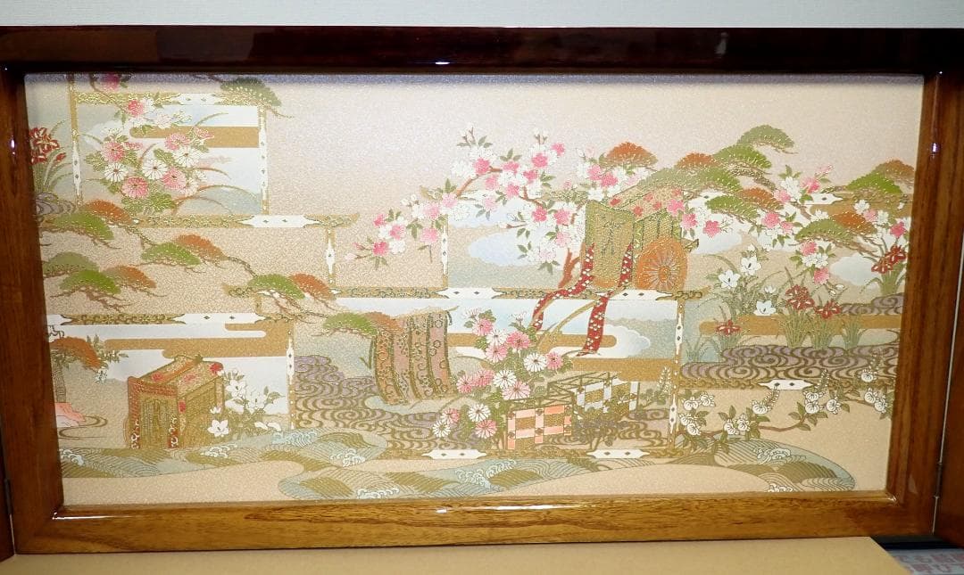 定価68万円 京雛 京都西陣織 本金正絹 平安 ひな人形 雛飾りセット 雛人形