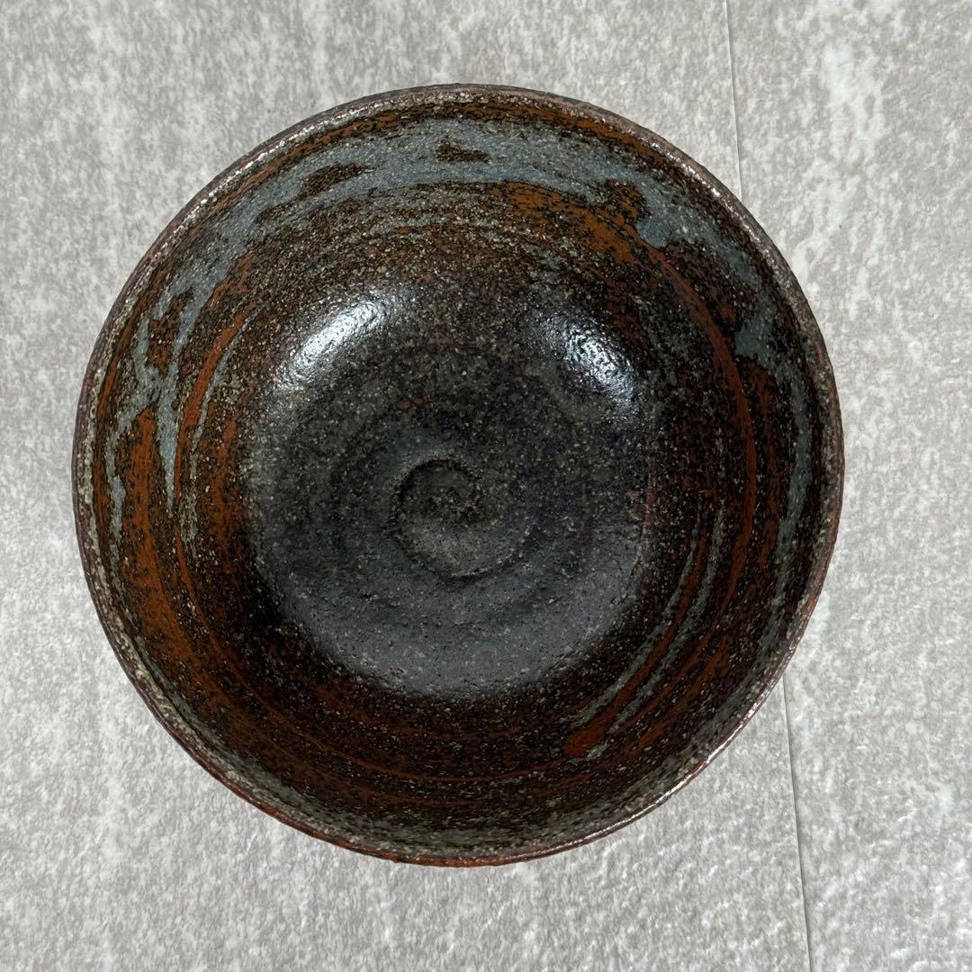 【真作】加藤泥二（政雄）絵唐津 茶碗 共箱 瀬戸名門◆加藤周兵衛 直系 希少