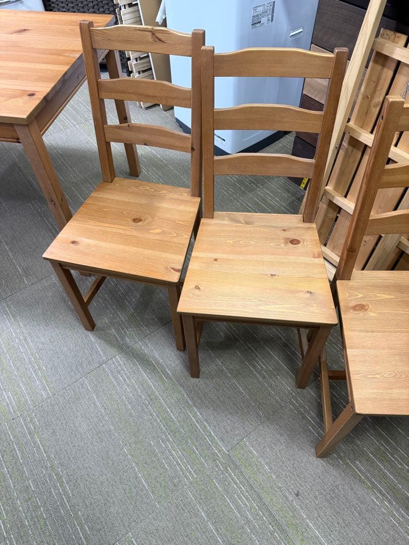 【洗浄消毒作業済】IKEA JOKKMOKK ヨックモック　テーブル＆チェア4脚