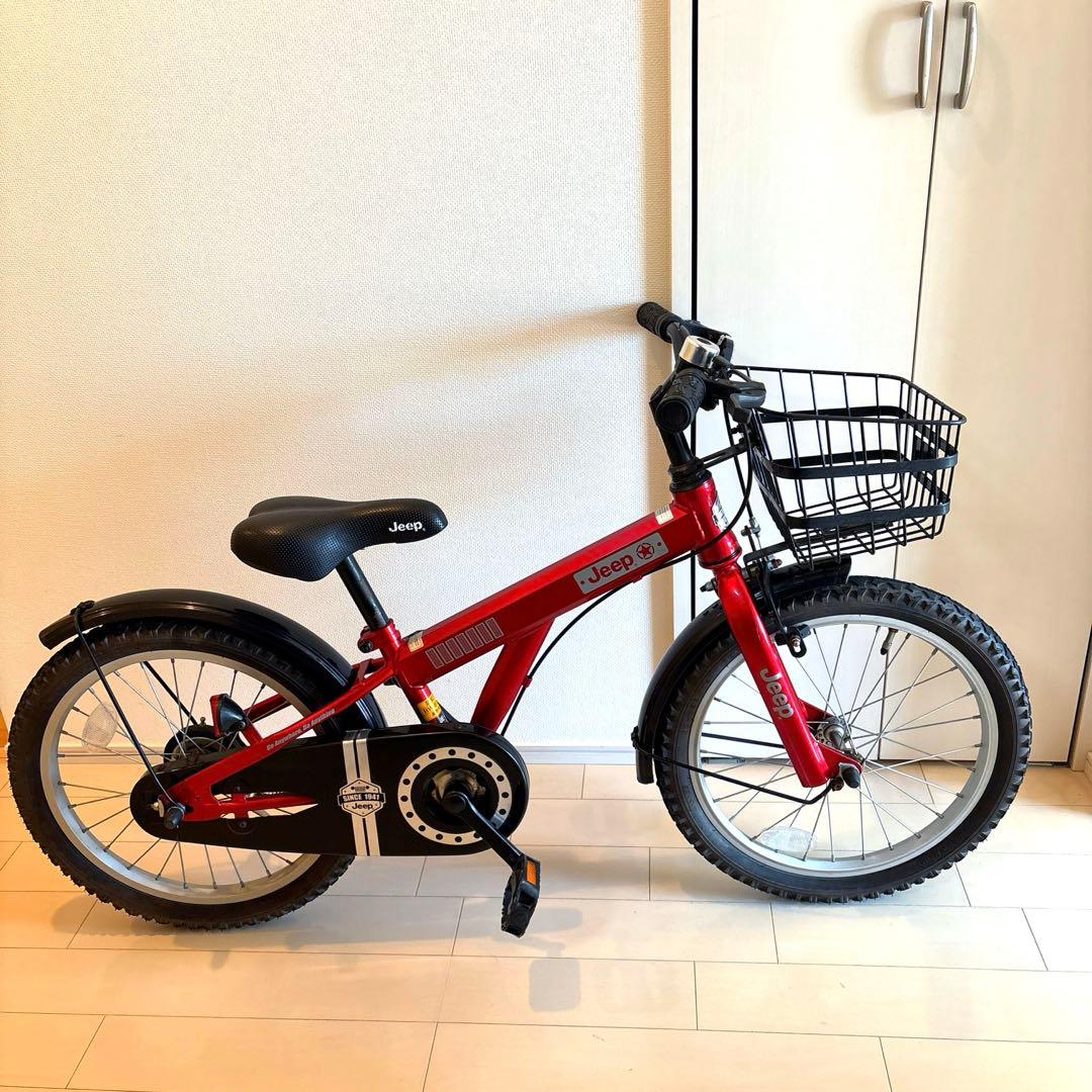 kaas　　自転車　Jeep 18インチ レッド