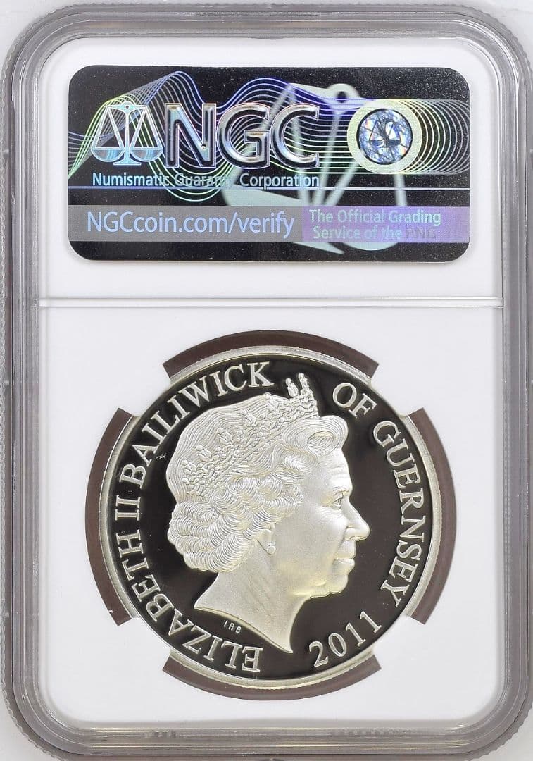 2011年 クラウンジュエル 5ポンド プルーフ銀貨 NGC PF70 UCAM